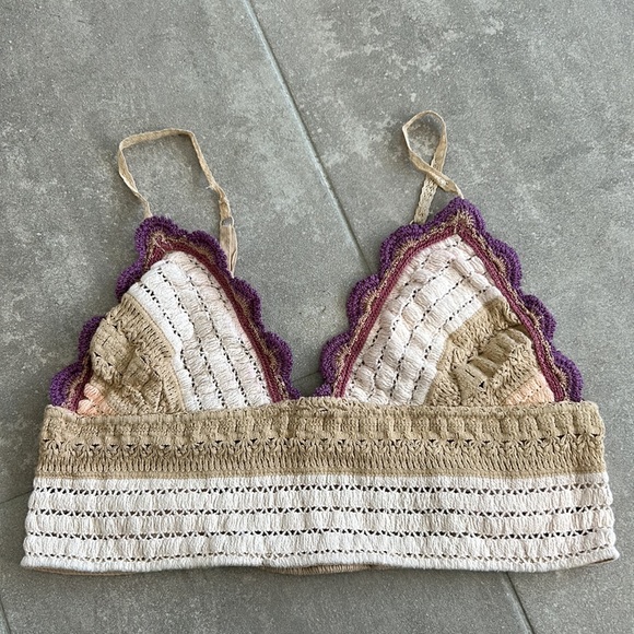 Free People Another Weekend Longline Bralette in Soft Pink - Picture 4 of 5